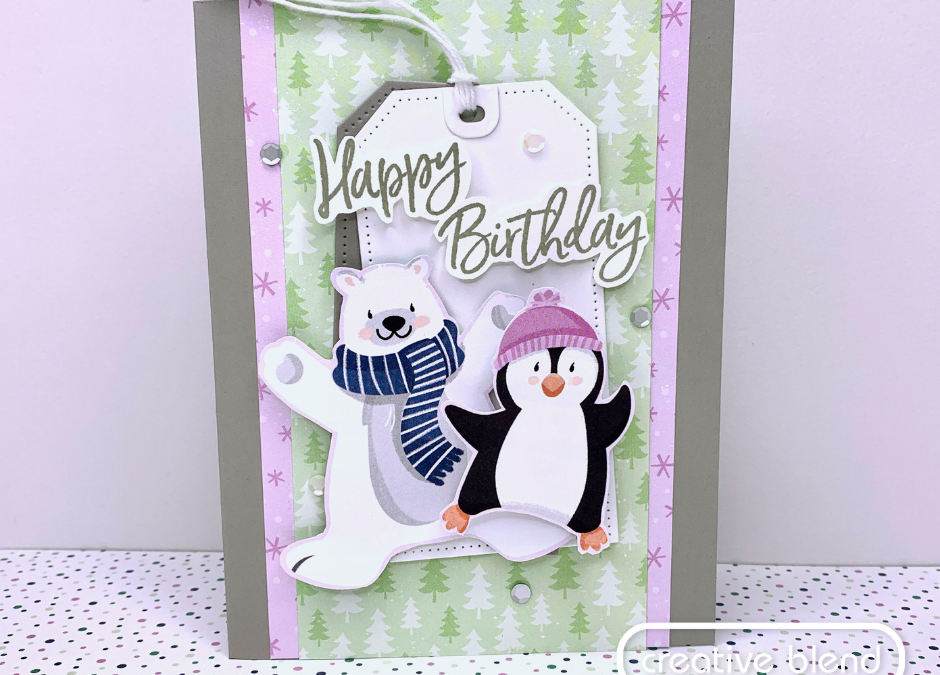Make an interactive birthday card with the free Penguin Playmates Sale-a-bration item